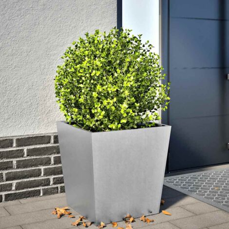 vidaXL Jardinière 50x50x50 cm acier galvanisé (1/5)
