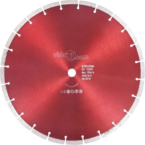 vidaXL Disque de coupe diamanté Acier 350 mm (1/3)