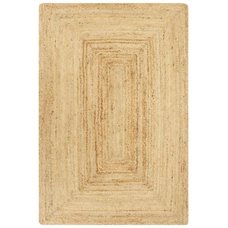 Vidaxl – Tapis fait à la main en jute naturel 80x160 cm – Texture unique – Doux et durable – Facile à entretenir – Pour salons et chambres