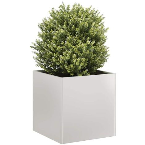 vidaXL Jardinière 40x40x40 cm acier inoxydable
