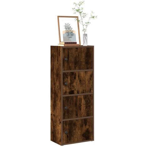 vidaXL Bibliothèque chêne fumé 40x24x102 cm bois d'ingénierie