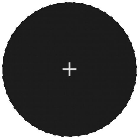 Tapis de saut Tissu Noir pour trampoline rond de 3,05 m vidaXL