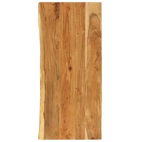 Vidaxl – Dessus de meuble-lavabo en bois d'acacia 114x52 cm – Épaisseur 4 cm – Finition résistante à l'humidité – Compatible avec meubles standards