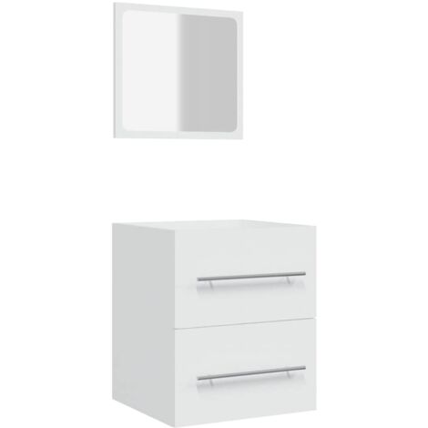 Armoire de salle de bain avec miroir Blanc 41x38,5x48 cm vidaXL (1/5)