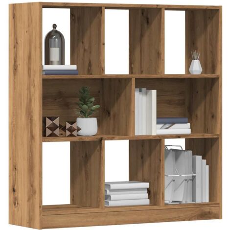 vidaXL Bibliothèque chêne artisanal 97,5x29,5x100 cm bois d'ingénierie