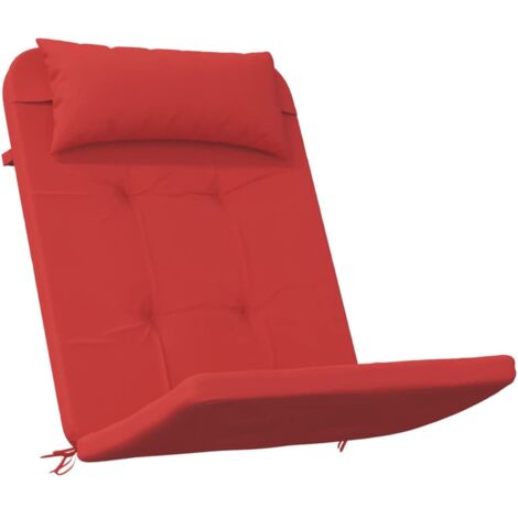 Coussins de chaise adirondack lot de 2 rouge tissu oxford vidaXL
