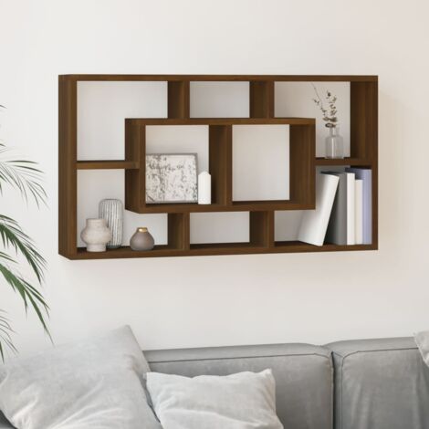 Étagère murale 8 compartiments Chêne marron vidaXL