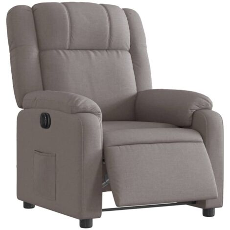 vidaXL Fauteuil inclinable électrique Taupe Tissu (1/5)