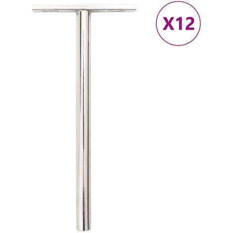 vidaXL Supports d'étagères flottantes 12pcs invisible acier au carbone (1/6)