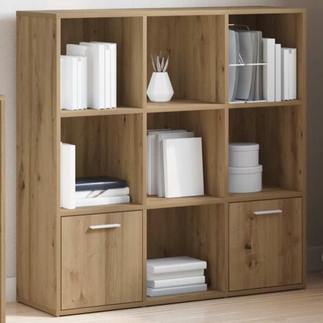 Bibliothèque chêne artisanal 98x29x97,5 cm bois d'ingénierie vidaXL