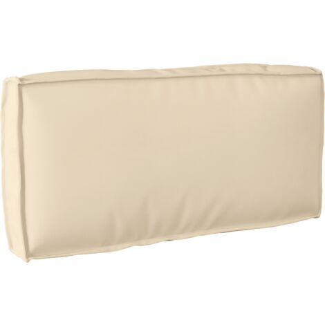 Coussin pour dossier de palette Beige 80 x 40 x 12 cm vidaXL