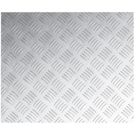 vidaXL Plaques en Aluminium à Motif - Pack de 4 - Antidérapantes - 60x50 cm