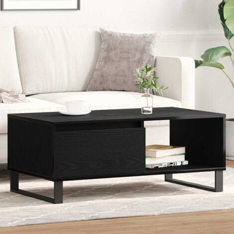 Table Basse Chêne noir 90 x 50 x 36,5 cm Bois d'ingénierie vidaXL