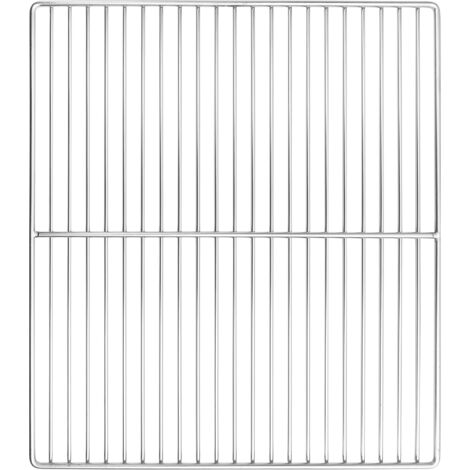 vidaXL Grille de barbecue Argenté 45 x 40 cm Acier inoxydable (1/5)
