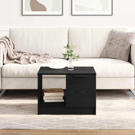 Table basse Chêne noir 50 x 50 x 36 cm Bois d'ingénierie vidaXL