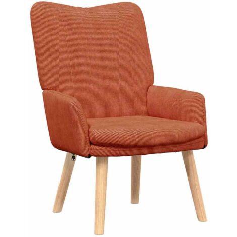 vidaXL fauteuil Rouge orange 63 x 67 x 94 cm tissu (1/5)