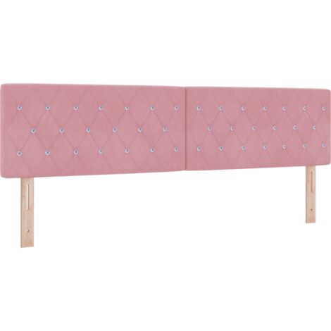 Tête de lit Rose 180 cm Velours vidaXL (1/5)