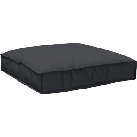 vidaXL Coussin de Palette Noir 80x80x12 cm en Tissu Oxford