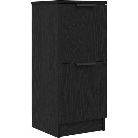 Buffet Chêne noir 30 x 30 x 70 cm Bois d'ingénierie vidaXL