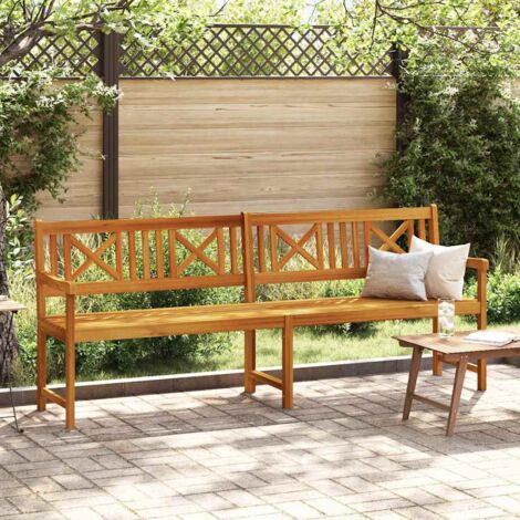 Banc de jardin Marron 220 x 56 x 90 cm Bois d'acacia massif vidaXL