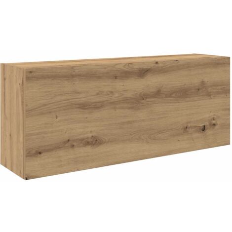 Vidaxl – Armoire murale de salle de bain en bois d'ingénierie – Résistante à l'humidité – Design minimaliste avec vérin à gaz – Grand espace de rangement