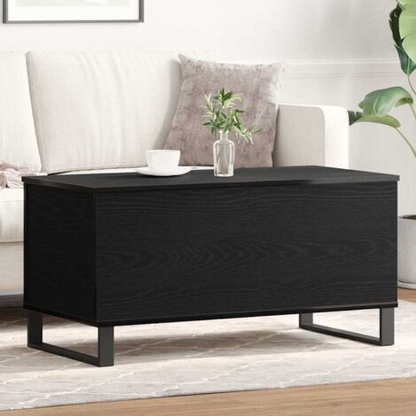 Table Basse Chêne noir 90 x 44.5 x 45 cm Bois d'ingénierie vidaXL