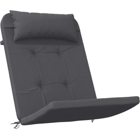 Coussins de chaise adirondack lot de 2 anthracite tissu oxford vidaXL
