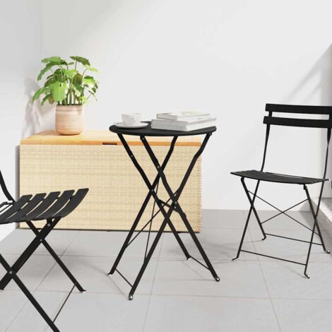 Table bistrot Anthracite Ø50x71 cm Acier revêtu de poudre vidaXL