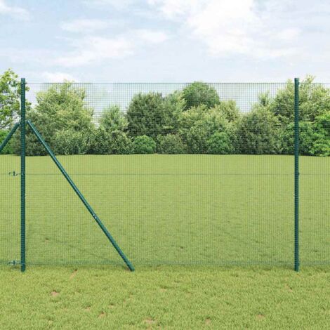vidaXL Welded Wire Fence Green