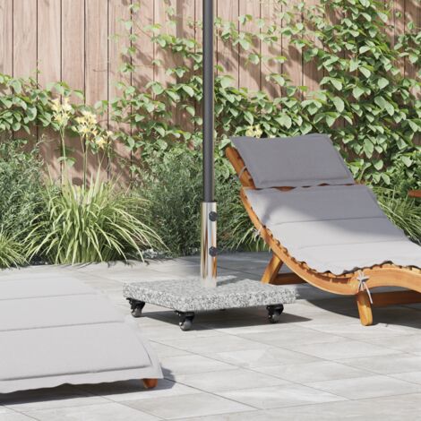 Pied de parasol 30kg Gris Granite Carré vidaXL