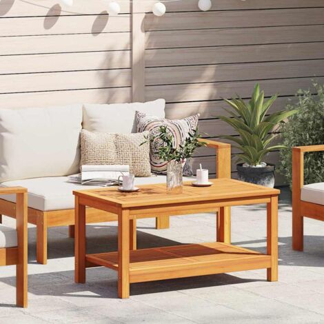 vidaXL Table d'appoint Huile Naturelle 90 x 50 x 45 cm (1/5)