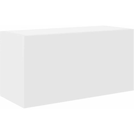 Vidaxl – Armoire murale de salle de bain blanc 60x25x30 cm – Bois d'ingénierie – Vérin à gaz pour ouverture douce – Capacité 60 kg (1/6)