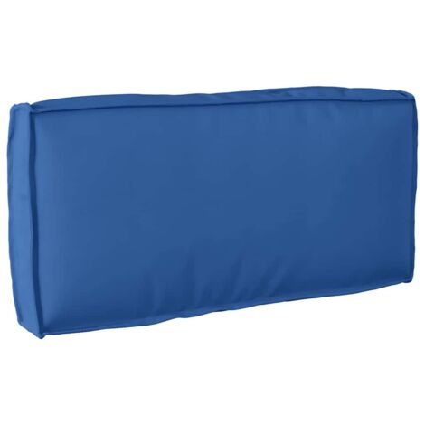 Coussin pour dossier de palette Bleu royal 80 x 40 x 12 cm vidaXL