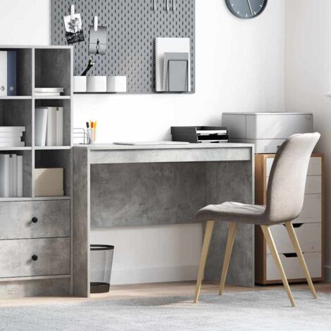 Bureau Autre Gris béton 100 x 50 x 76 cm Bois d'ingénierie vidaXL (1/5)