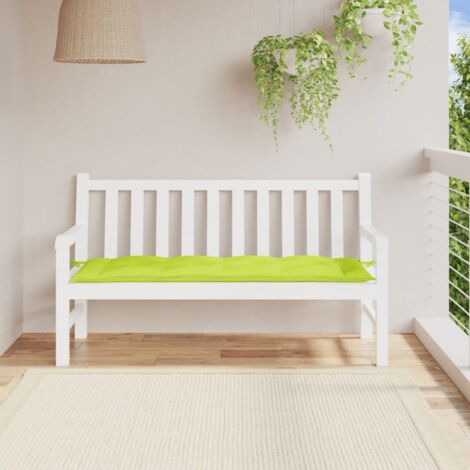 Coussin de banc de jardin vert brillant 150x50x7cm tissu oxford vidaXL (1/5)