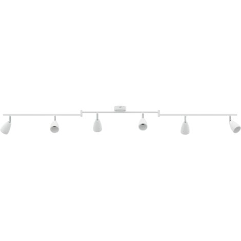 vidaXL Spot de plafond Blanc 176,5 x 12,5 x 13,5 cm Métal (1/5)