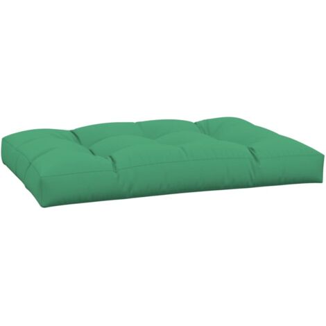 Coussin de palette vert 120x80x12 cm tissu vidaXL