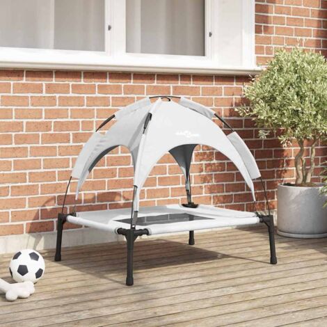 Lit pour Chien Gris argenté m Acier vidaXL
