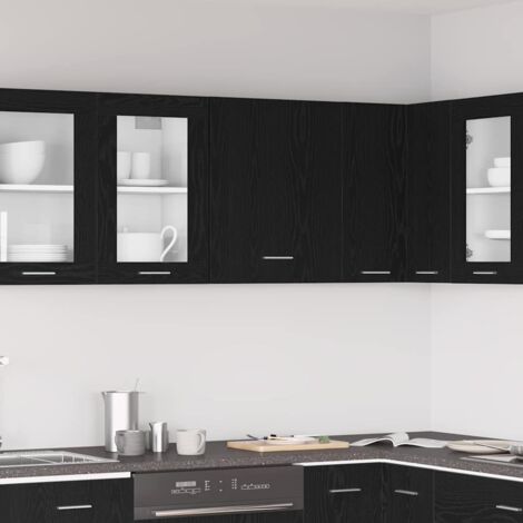 vidaXL Armoire suspendue Chêne noir 50 x 31 x 60 cm Bois d'ingénierie (1/5)