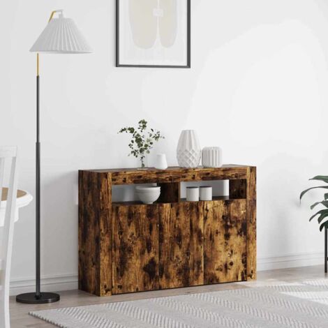 Buffet Chêne fumé 116 x 30 x 75 cm Bois d'ingénierie vidaXL