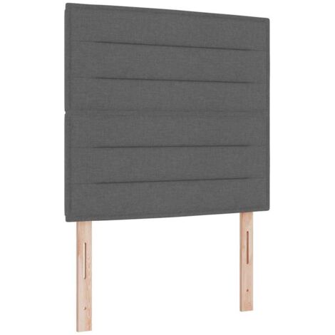 Tête de lit avec tête de lit Gris foncé 100 cm tissu vidaXL