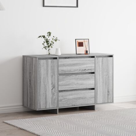 Buffet Sonoma gris 120 x 41 x 75 cm Bois d'ingénierie vidaXL