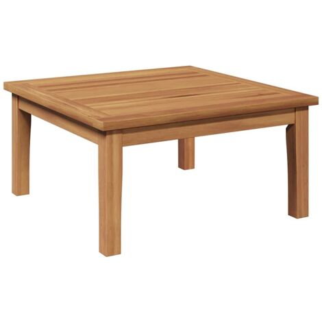 Vidaxl – Table de jardin en teck massif – 2 places – Résistant aux intempéries – Design moderne pour terrasses et patios