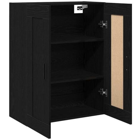 vidaXL Meuble mural Chêne noir 69,5 x 34 x 90 cm Bois d'ingénierie