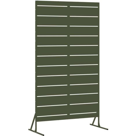 Vidaxl – Paravent de jardin en acier 100 x 50 x 180 cm – Protection contre le vent et les regards indiscrets – Design moderne et épuré