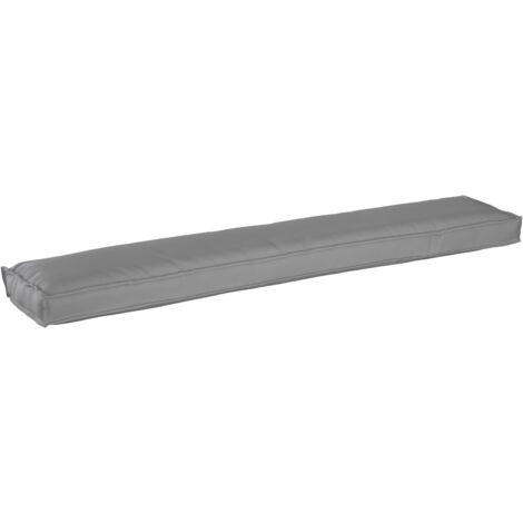 Coussin de palette Gris 200 x 40 x 8 cm Tissu Oxford vidaXL