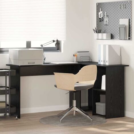 Bureau Chêne noir 142 x 102 x 73 cm Bois d'ingénierie vidaXL