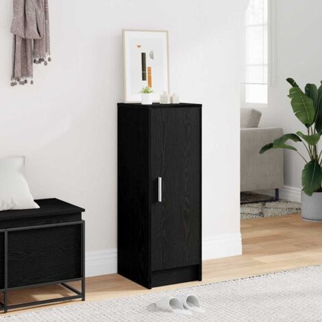 Cabinet à chaussures avec étagère Chêne noir 32 x 35 x 92 cm vidaXL
