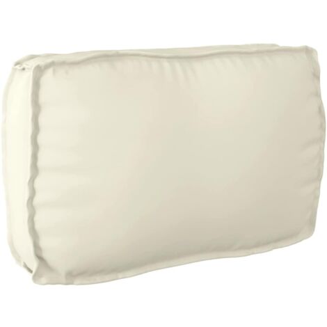 Coussin pour dossier de palette Crème 70 x 40 x 12 cm vidaXL (1/5)