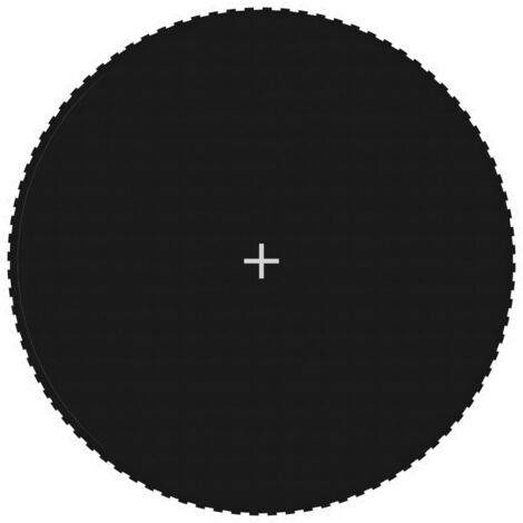 Tapis de saut Tissu Noir pour trampoline rond de 4,57 m vidaXL